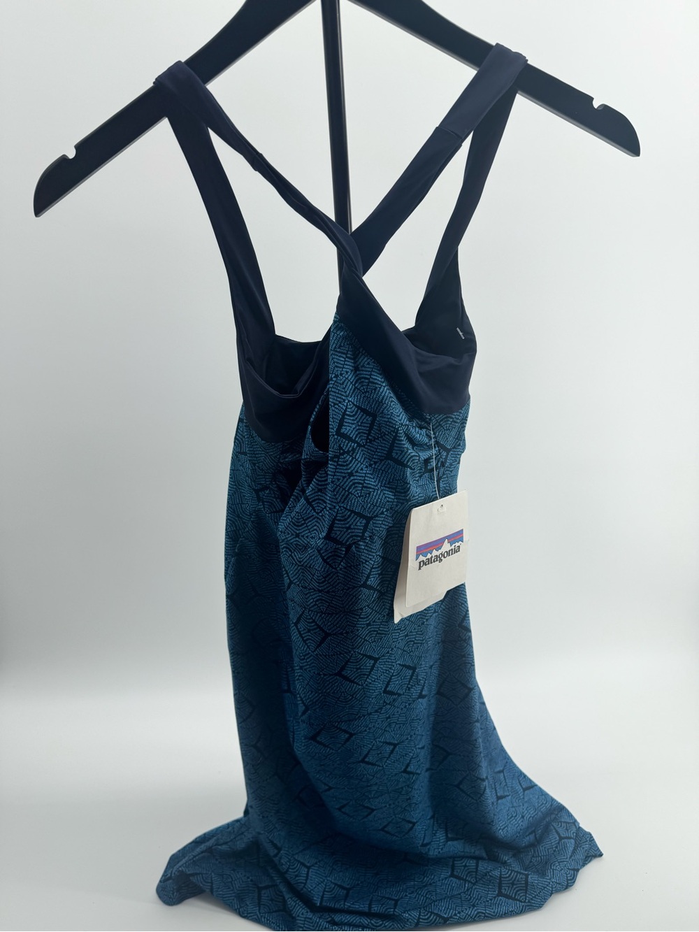 Patagonia Blue Geometric Cross-Back outdoor Tank Dress size XS NWT - Picture 6 of 7
